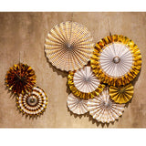 Maxbell 2 Set Mini Paper Fans Birthday Baby Shower Wedding Party Hanging Ornament