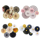 Maxbell 2 Set Mini Paper Fans Birthday Baby Shower Wedding Party Hanging Ornament