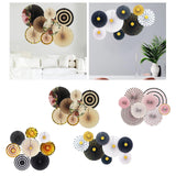 Maxbell 2 Set Mini Paper Fans Birthday Baby Shower Wedding Party Hanging Ornament