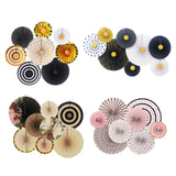 Maxbell 2 Set Mini Paper Fans Birthday Baby Shower Wedding Party Hanging Ornament