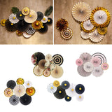 Maxbell 2 Set Mini Paper Fans Birthday Baby Shower Wedding Party Hanging Ornament