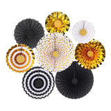 Maxbell 2 Set Mini Paper Fans Birthday Baby Shower Wedding Party Hanging Ornament