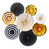 Maxbell 2 Set Mini Paper Fans Birthday Baby Shower Wedding Party Hanging Ornament