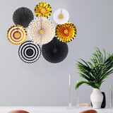 Maxbell 2 Set Mini Paper Fans Birthday Baby Shower Wedding Party Hanging Ornament