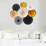 Maxbell 2 Set Mini Paper Fans Birthday Baby Shower Wedding Party Hanging Ornament