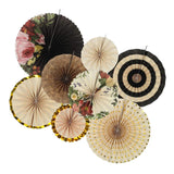 Maxbell 2 Set Mini Paper Fans Birthday Baby Shower Wedding Party Hanging Ornament