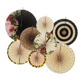 Maxbell 2 Set Mini Paper Fans Birthday Baby Shower Wedding Party Hanging Ornament