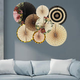 Maxbell 2 Set Mini Paper Fans Birthday Baby Shower Wedding Party Hanging Decor