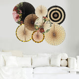 Maxbell 2 Set Mini Paper Fans Birthday Baby Shower Wedding Party Hanging Decoration