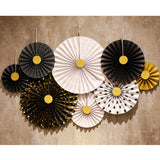 Maxbell 2 Set Mini Paper Fans Birthday Baby Shower Wedding Party Hanging Decor