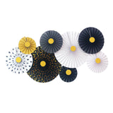 Maxbell 2 Set Mini Paper Fans Birthday Baby Shower Wedding Party Hanging Decor