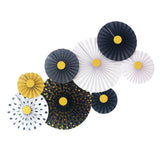 Maxbell 2 Set Mini Paper Fans Birthday Baby Shower Wedding Party Hanging Decor