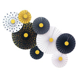 Maxbell 2 Set Mini Paper Fans Birthday Baby Shower Wedding Party Hanging Decor