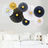 Maxbell 2 Set Mini Paper Fans Birthday Baby Shower Wedding Party Hanging Decor