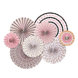 Maxbell 2 Set Mini Paper Fans Birthday Baby Shower Wedding Party Hanging Decoration