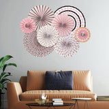 Maxbell 2 Set Mini Paper Fans Birthday Baby Shower Wedding Party Hanging Decoration