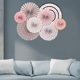 Maxbell 2 Set Mini Paper Fans Birthday Baby Shower Wedding Party Hanging Decoration