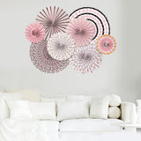 Maxbell 2 Set Mini Paper Fans Birthday Baby Shower Wedding Party Hanging Decoration