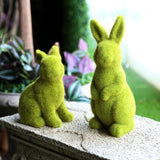 Maxbell Maxbell Rabbit Garden Statue Patio Bunny Sculpture Outdoor Decor Sit with Stand