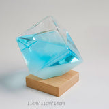 Maxbell Storm Glass Weather Predictor Forecast Bottles Home Ornament Blue with Base
