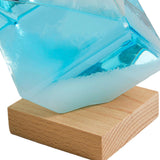 Maxbell Storm Glass Weather Predictor Forecast Bottles Home Ornament Blue with Base