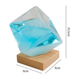 Maxbell Storm Glass Weather Predictor Forecast Bottles Home Ornament Blue with Base