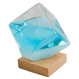 Maxbell Storm Glass Weather Predictor Forecast Bottles Home Ornament Blue with Base