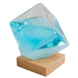Maxbell Storm Glass Weather Predictor Forecast Bottles Home Ornament Blue with Base