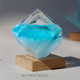 Maxbell Storm Glass Weather Predictor Forecast Bottles Home Ornament Blue with Base