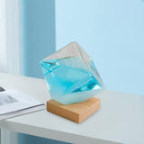 Maxbell Storm Glass Weather Predictor Forecast Bottles Home Ornament Blue with Base