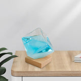 Maxbell Storm Glass Weather Predictor Forecast Bottles Home Ornament Blue with Base
