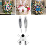 Maxbell 2 Set Easter Decor Wreath Kit Cute Bunny with Ears DIY