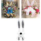 Maxbell 2 Set Easter Decor Wreath Kit Cute Bunny with Ears DIY
