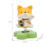 Maxbell 2pcs Shaking Head Doll Figurine Animal Model Craft Ornament Home Decoration