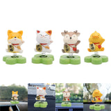 Maxbell 2pcs Shaking Head Doll Figurine Animal Model Craft Ornament Home Decoration