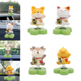 Maxbell 2pcs Shaking Head Doll Figurine Animal Model Craft Ornament Home Decoration
