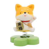 Maxbell 2pcs Shaking Head Doll Figurine Animal Model Craft Ornament Home Decoration