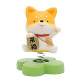 Maxbell 2pcs Shaking Head Doll Figurine Animal Model Craft Ornament Home Decoration