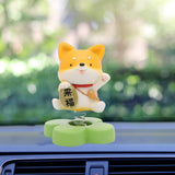 Maxbell 2pcs Shaking Head Doll Figurine Animal Model Craft Ornament Home Decoration