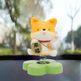 Maxbell 2pcs Shaking Head Doll Figurine Animal Model Craft Ornament Home Decoration