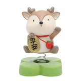 Maxbell 2pcs Shaking Head Doll Figurine Animal Model Craft Ornament Home Decoration