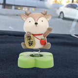 Maxbell 2pcs Shaking Head Doll Figurine Animal Model Craft Ornament Home Decoration