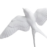 Maxbell 2 Pieces Nordic Resin Swallows Birds Wall Decor Garden Living Room Ornament