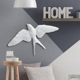 Maxbell 2 Pieces Nordic Resin Swallows Birds Wall Decor Garden Living Room Ornament