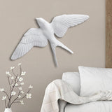 Maxbell 2x Nordic Resin Swallows Birds Wall Decor Garden Living Room Ornament