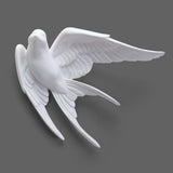 Maxbell 2pcs Nordic Resin Swallows Birds Wall Decor Garden Living Room Ornament