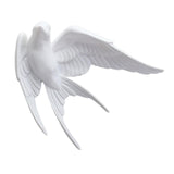 Maxbell 2pcs Nordic Resin Swallows Birds Wall Decor Garden Living Room Ornament