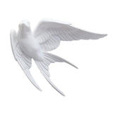 Maxbell 2pcs Nordic Resin Swallows Birds Wall Decor Garden Living Room Ornament