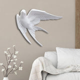 Maxbell 2x Nordic Resin Swallows Birds Wall Decor Garden Living Room Ornament
