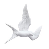 Maxbell 2pcs Nordic Resin Swallows Birds Wall Decor Garden Living Room Ornament